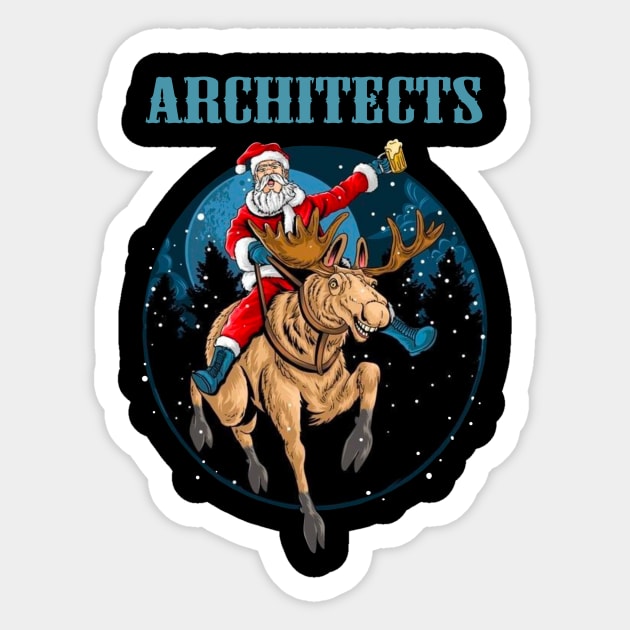 ARCHITECTS BAND XMAS Architects Band Xmas Sticker TeePublic